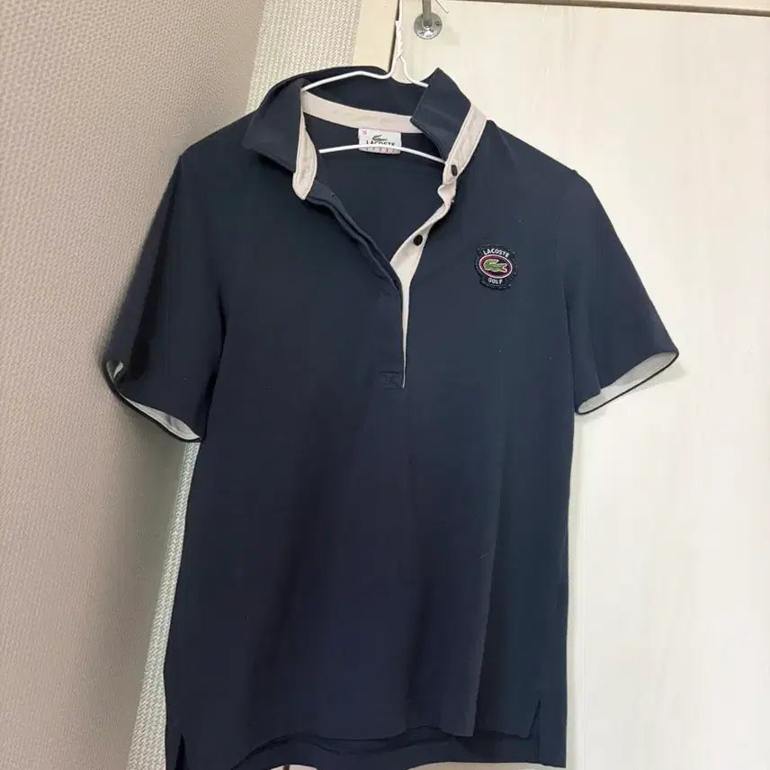 [BUNJANG] Lacoste Golf Women's Polo Shirt Navy Size 38 / 라코스테) 골프 여성 카라티 38