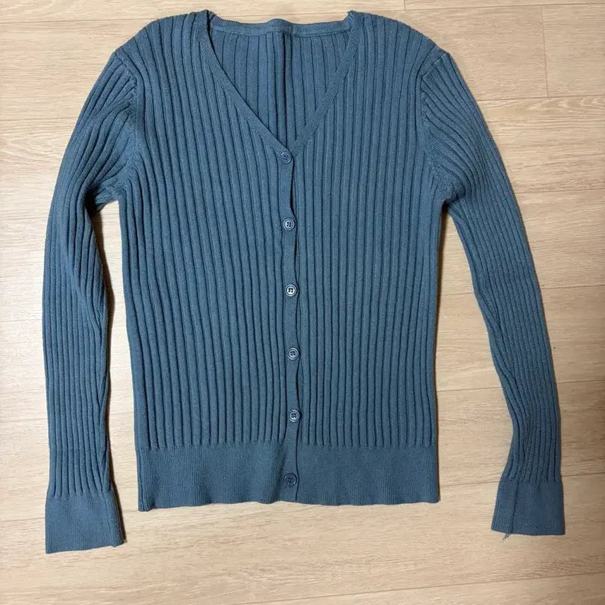 [BUNJANG] Ribbed Knit Cardigan / 니트 가디건