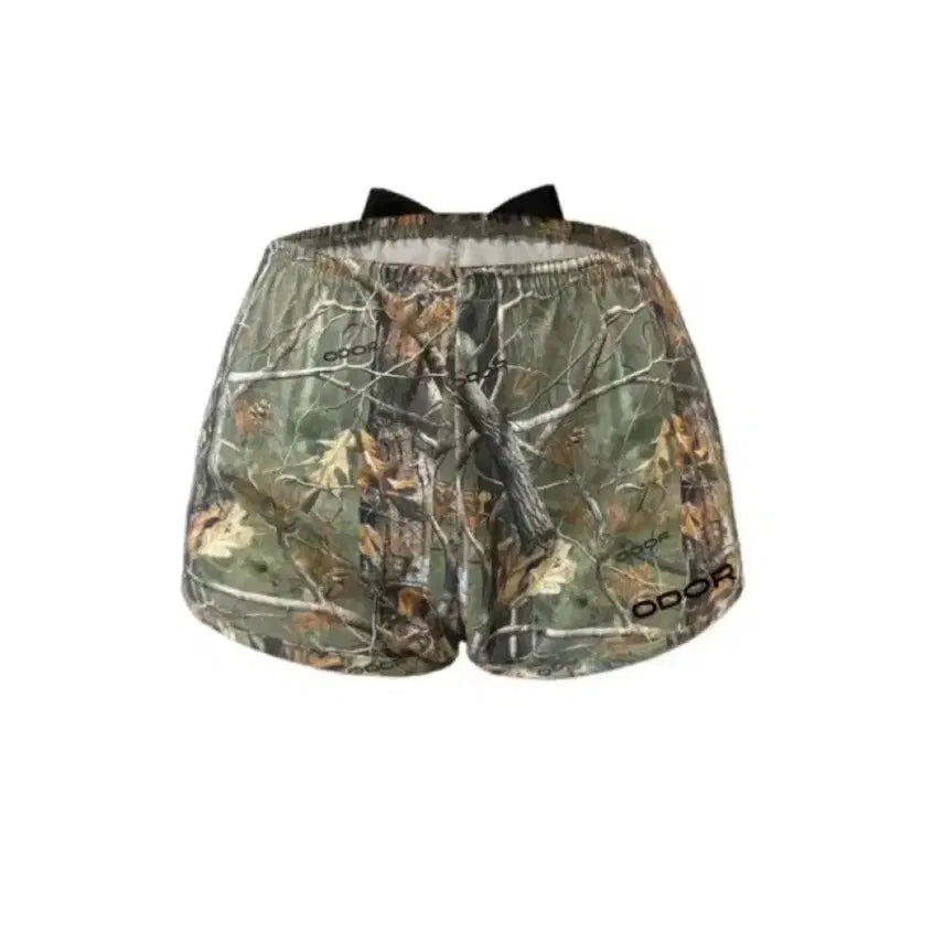[BUNJANG] ODDODER Forest Ribbon Shorts Khaki / 오도어 포레스트 리본 숏츠 반바지 카키