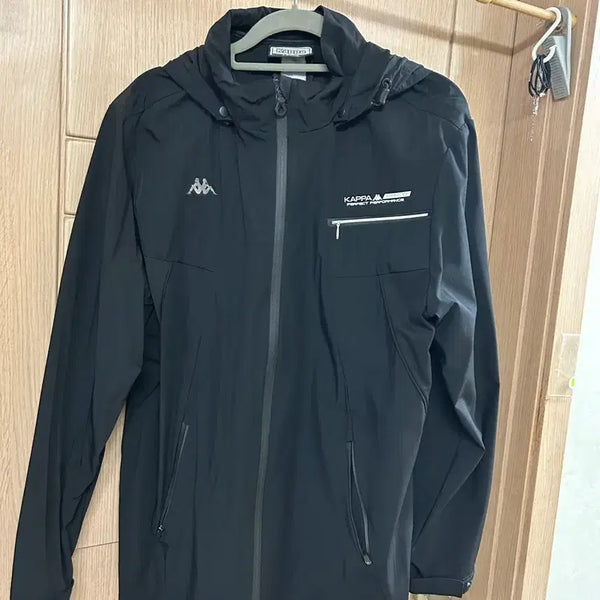 [BUNJANG] Kappa Windbreaker Jacket Black / 카파 바람막이 자켓 블랙 100