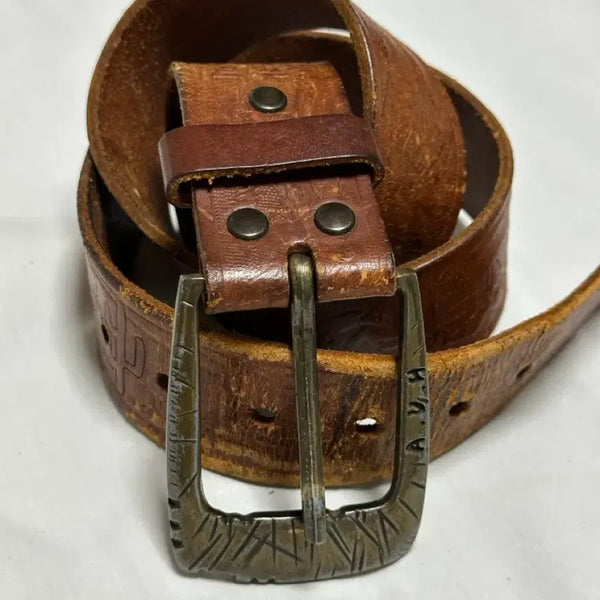 [BUNJANG] Handmade Vintage Leather Belt / 빈티지 수제 가죽 벨트