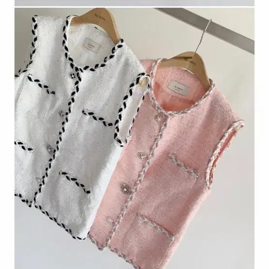 [BUNJANG] Byciny Self-Produced Tweed Vest / 바이씨니 자체제작 트위드 조끼