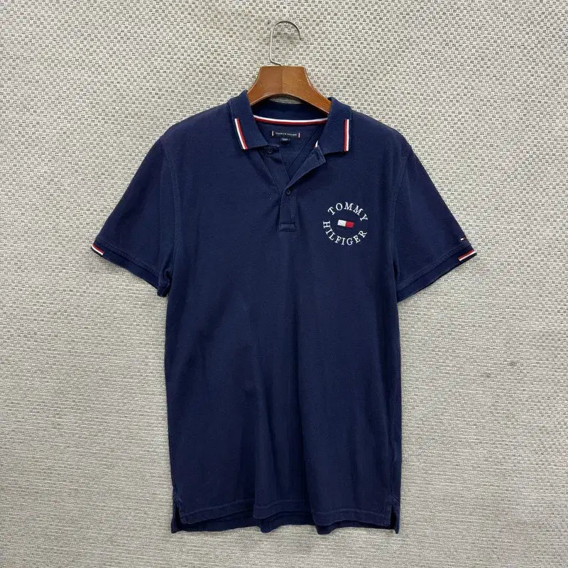 [BUNJANG] Tommy Hilfiger Slim Fit Short Sleeve Polo Shirt 176 D04739 / 타미힐피거 슬림핏 반팔카라티 176 D04739