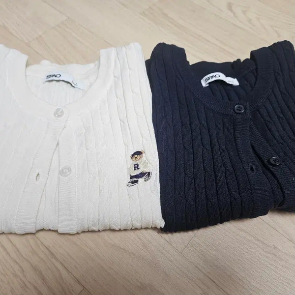 [BUNJANG] SPAO Short-Sleeve Cardigan (Set of 2) / 스파오 반팔가디건