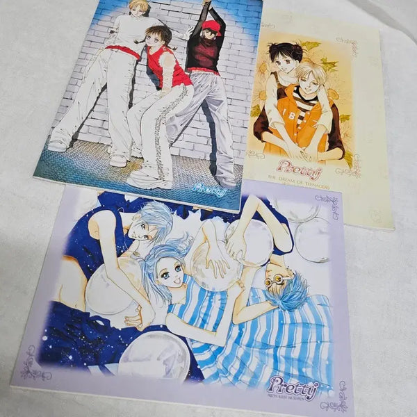 [BUNJANG] Hashi Hyun Pretty Illustration Vintage Stationery Notebook / 하시현 프리티 일러스트 순정만화 고전문구 노트 공책 메모 레트로
