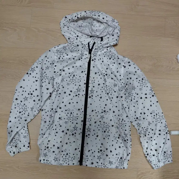 [BUNJANG] Y2K Style Star Print Hooded Windbreaker Jacket / Y2K 키치 스타 후드 바람막이