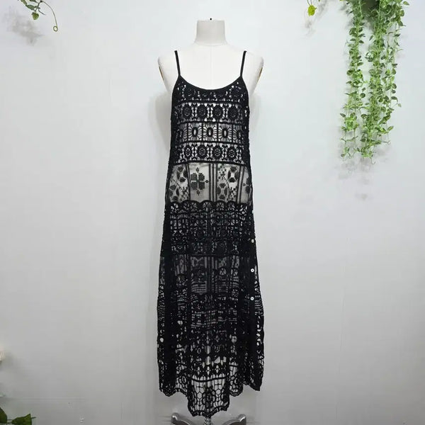 [BUNJANG] The ILMA Crochet Lace Long Dress / 더일마 THE ILMA  크로쉐 레이스 원피스