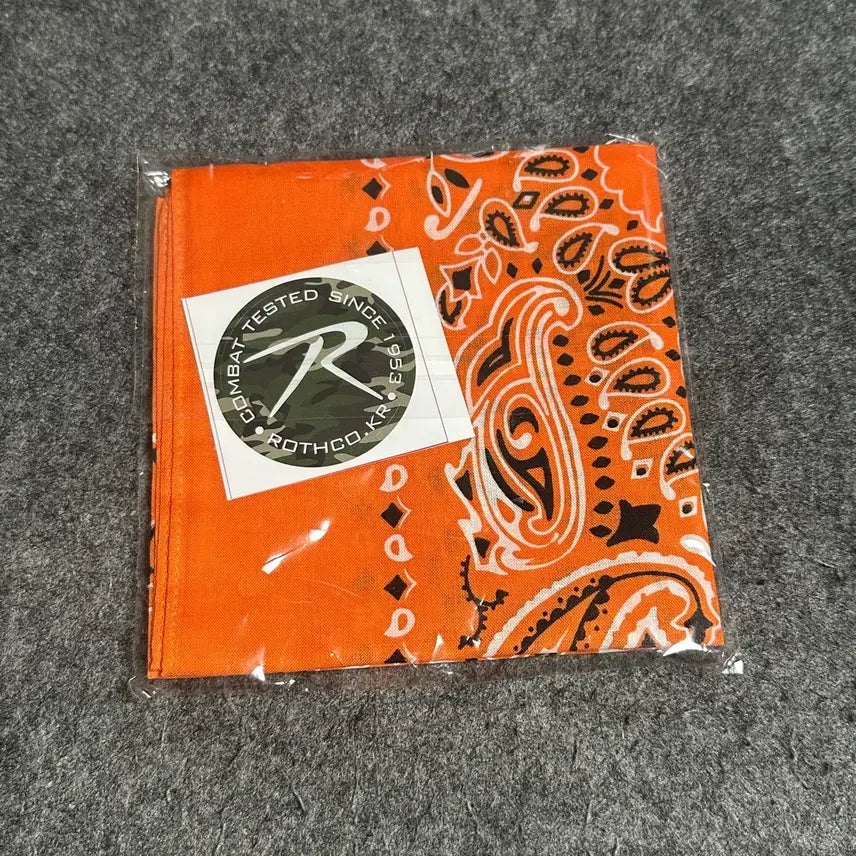 [BUNJANG] Rothco Orange Paisley Bandana / 로스코 오렌지 페이즐리 반다나