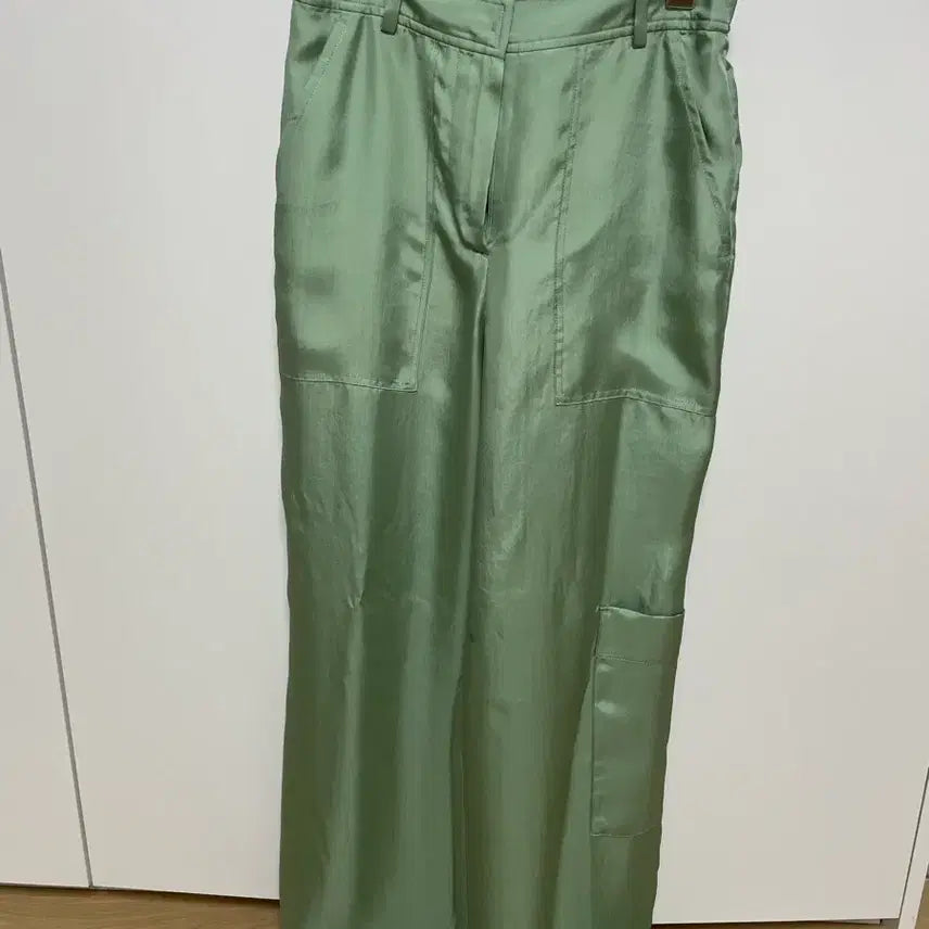[BUNJANG] Women's Satin Cargo Pants / 새틴 카고 팬츠