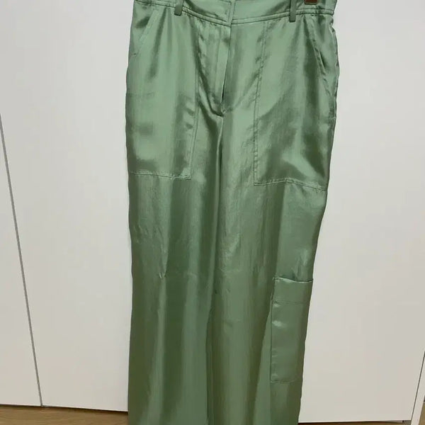 [BUNJANG] Women's Satin Cargo Pants / 새틴 카고 팬츠