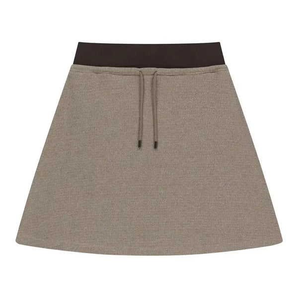 [BUNJANG] Coyseio Mini Waffle A-Line Skirt Cappuccino M / 코이세이오038 미니 와플 A라인 스커트 카푸치노 M coyseio