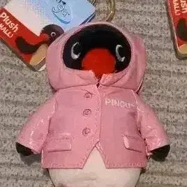 [BUNJANG] Pingu Raincoat Keychain (11cm, New) / 우비핑구 키링 11cm (새상품)