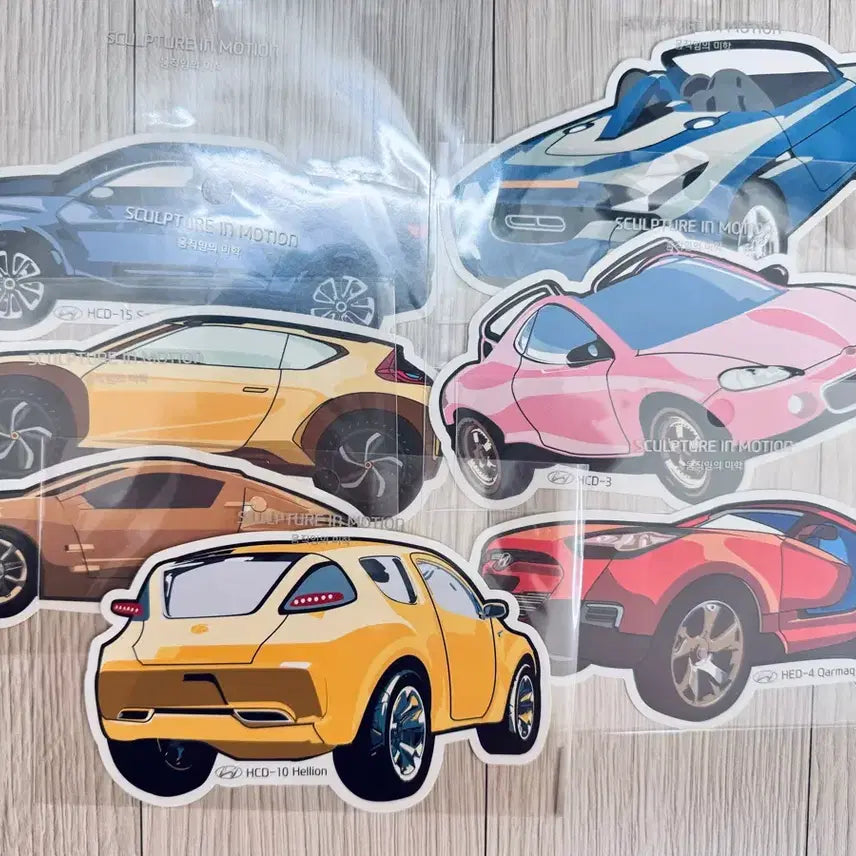 [BUNJANG] Hyundai Motors 'Sculpture in Motion' Exhibition Concept Car Sticker Set / 현대차 움직임의 미학 전시 스티커
