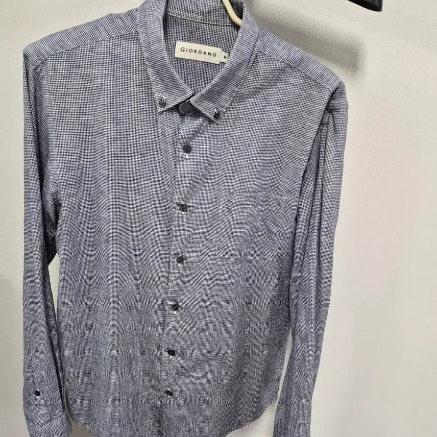 [BUNJANG] Giordano Check Pattern Shirt / 지오다노 체크 남방 셔츠