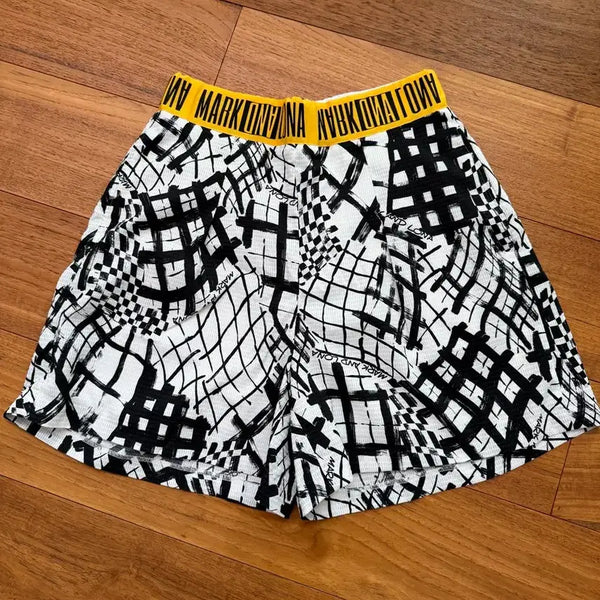 [BUNJANG] Mark &ロナ Golf Shorts Black & White / 마크앤로나 골프 반바지 블랙앤화이트