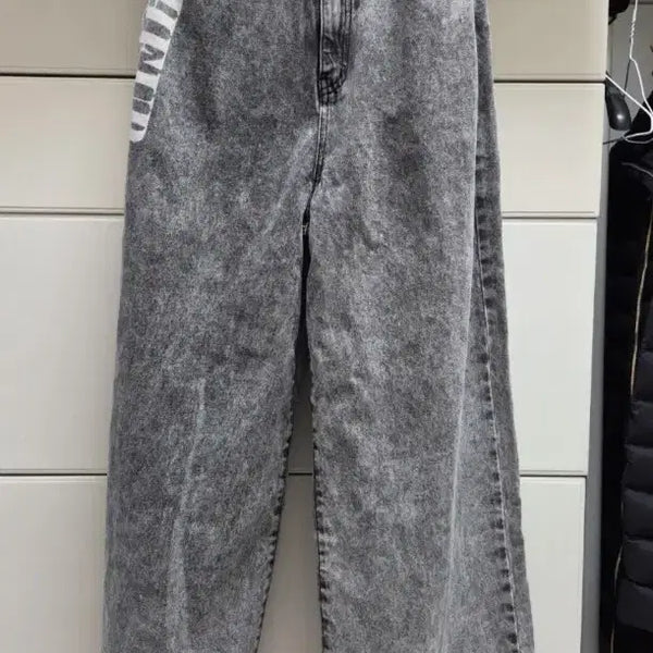 [BUNJANG] EGOIST Wide Leg Washed Denim Pants / 에고이스트 데님55(허리끈분실)