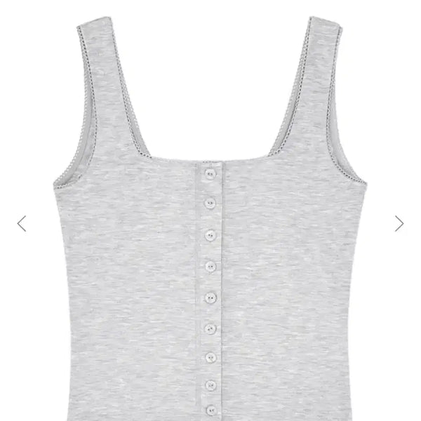 [BUNJANG] Glowny Pure Modal Button Tank Top (M) / (새상품) glowny 글로니 퓨어 모달 버튼 탱크 M사이즈