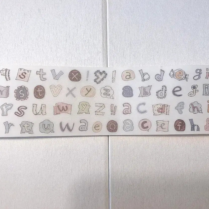 [BUNJANG] Sosohehee Alphabet Kiss Cut Sticker / 소소히히 알파벳 키스컷 띵