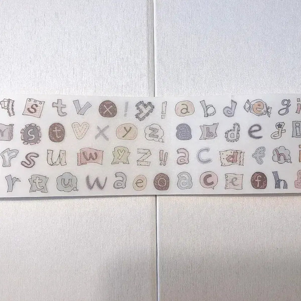 [BUNJANG] Sosohehee Alphabet Kiss Cut Sticker / 소소히히 알파벳 키스컷 띵