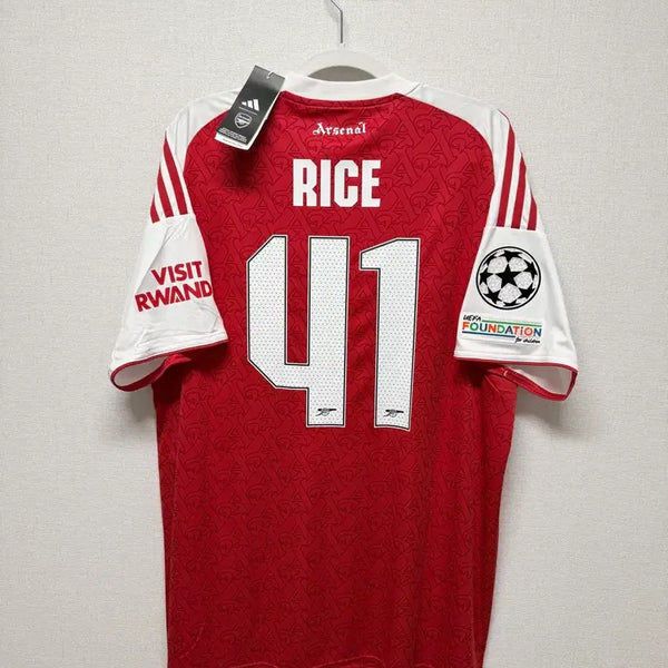 [BUNJANG] Arsenal 25-26 Home Rice Champions Edition Authentic Jersey / (새상품) 25-26 아스날 홈 라이스 챔스 정품 유니폼