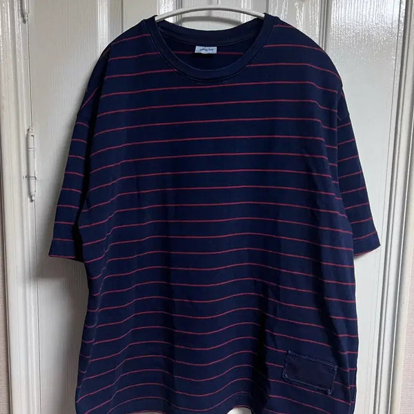 [BUNJANG] Anglerun Striped Short-Sleeve T-Shirt Size 1 / 앵글런 스트라이프 반팔 티셔츠
