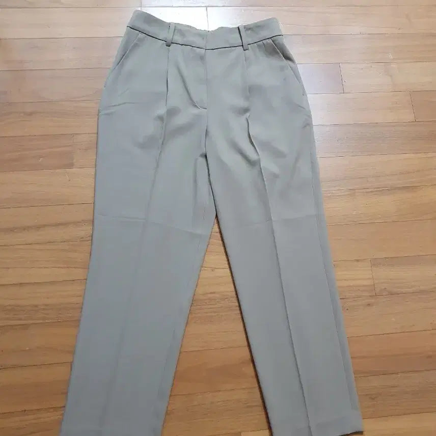 [BUNJANG] M by Mixxo Women's Beige Slacks Pants / (새상품)M 미쏘 여성 봄여름 베이지색 슬랙스 정장바지