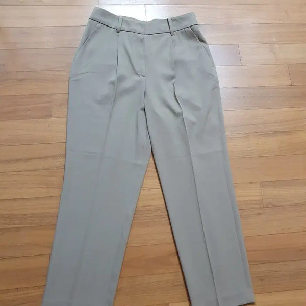 [BUNJANG] M by Mixxo Women's Beige Slacks Pants / (새상품)M 미쏘 여성 봄여름 베이지색 슬랙스 정장바지