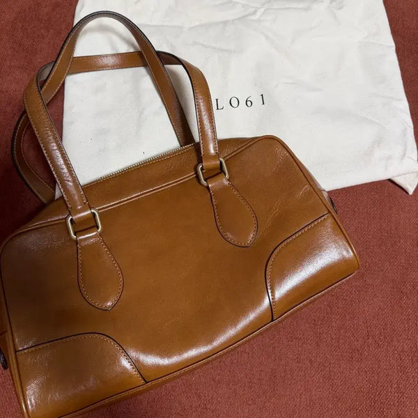 [BUNJANG] LO61 Timeless Boller Bag British Tan / LO61 엘오육일 브리티시 탄 컬러의 타임리스 볼러 백