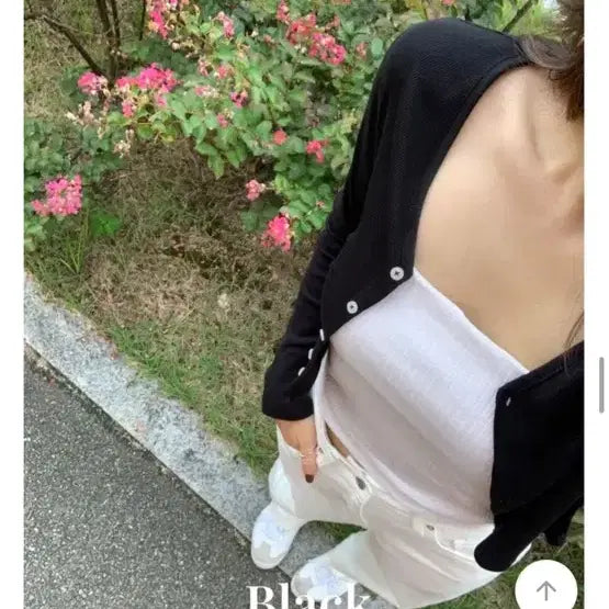 [BUNJANG] Ablie Black Cardigan / 에이블리 블랙 가디건