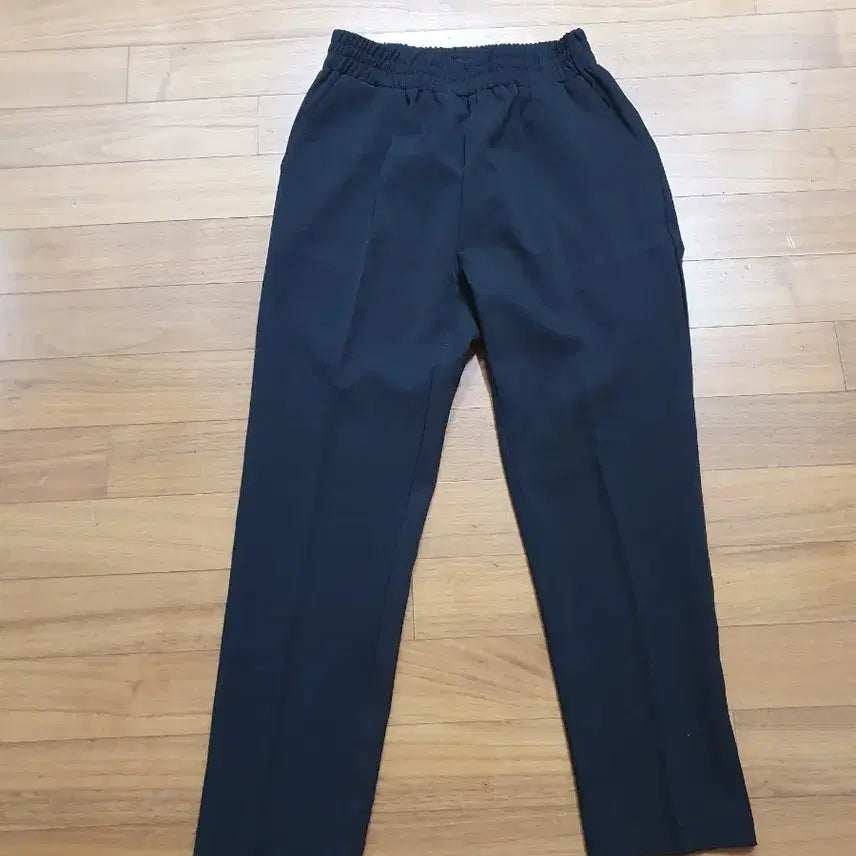 [BUNJANG] Women's Black Summer Slacks Pants / (새상품)55~66추천 고무줄허리 여름여성 검정색 슬랙스 정장 바지