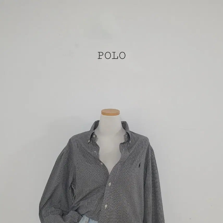 [BUNJANG] Polo Ralph Lauren Black Gingham Check Shirt / No.26071905 폴로 랄프로렌 블랙 깅엄체크 셔츠