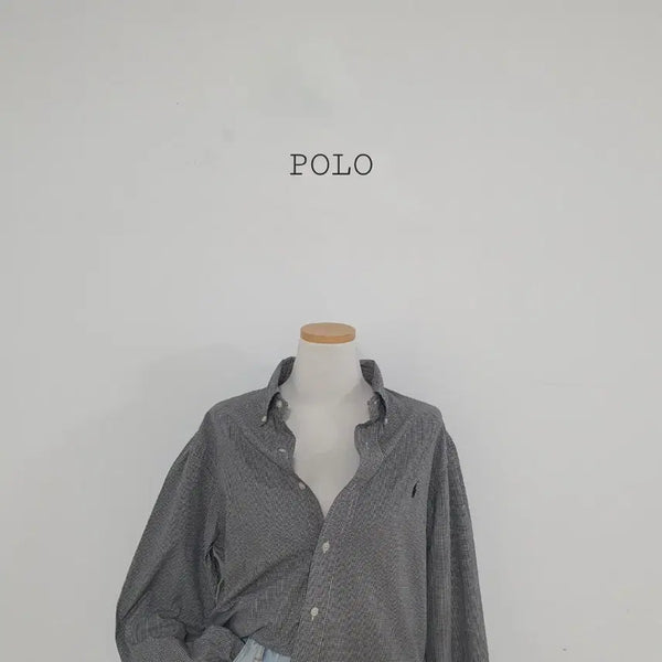 [BUNJANG] Polo Ralph Lauren Black Gingham Check Shirt / No.26071905 폴로 랄프로렌 블랙 깅엄체크 셔츠