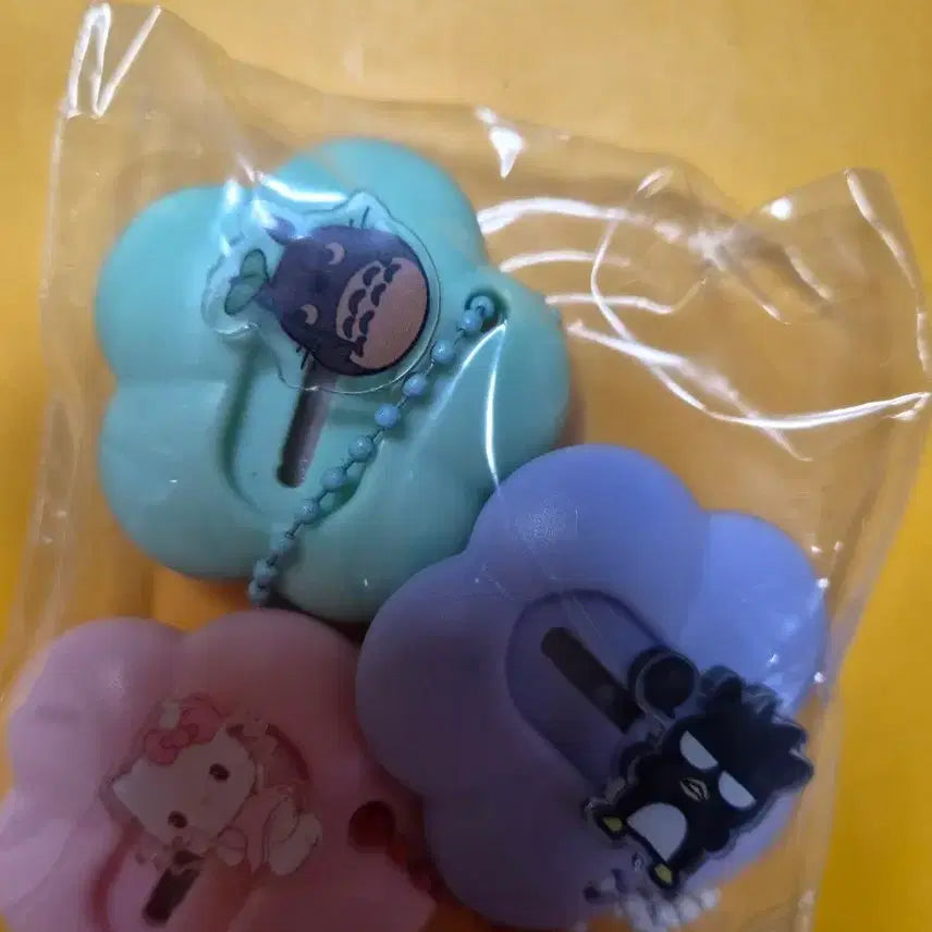 [BUNJANG] Totoro/Hello Kitty/Badtz-Maru Mail Knife Keychain Set / 토토로/헬로키티/바츠 택배칼 키링