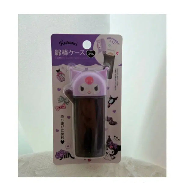 [BUNJANG] Sanrio Kuromi Portable Mini Case for Cotton Swabs, Dental Floss, and Small Items / 정품 쿠로미 면봉 치실 비상약 휴대용 미니 소품 케이스