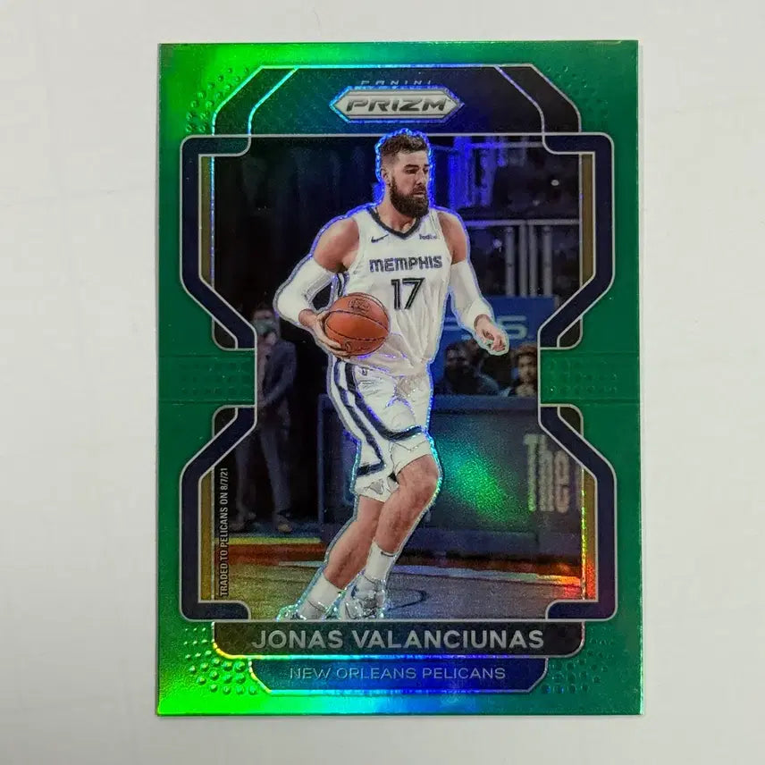 [BUNJANG] Jonas Valanciunas New Orleans Basketball Card Green Prism / 뉴올리언스 조나스 발렌슈나스 그린 프리즘 농구 카드