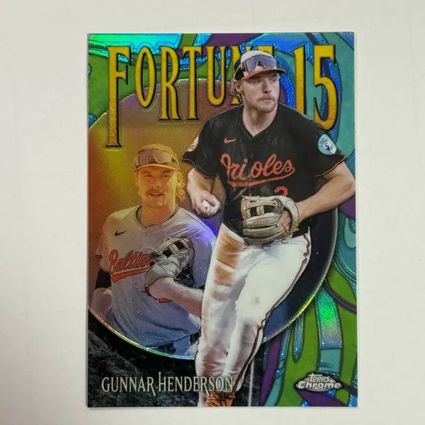 [BUNJANG] Gunnar Henderson Baltimore Orioles Top Chrome Baseball Card / 볼티모어 거너 헨더슨 탑스크롬 야구 카드