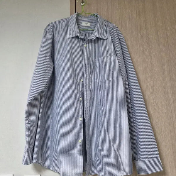 [BUNJANG] TOPTEN Men's Oxford Button-Down Shirt (Stripe) / 탑텐 남성 옥스포드 버튼다운 셔츠 (스트라이프)