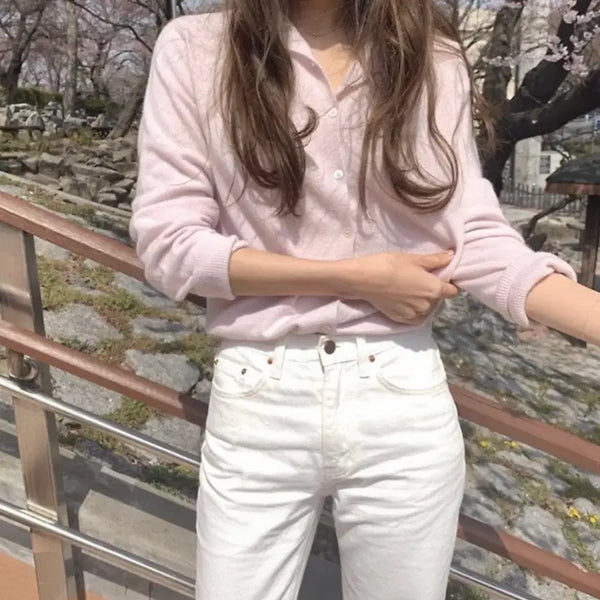 [BUNJANG] Merien Mood Cardigan Pale Pink / 메리엔 무드가디건 페일핑크