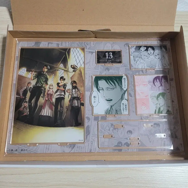 [BUNJANG] Attack on Titan Levi Survey Corps Diorama Acrylic Stand Figure / 진격의거인 진격거 13권 리바이 조사병단 디오라마 아크릴 스탠드 피규어