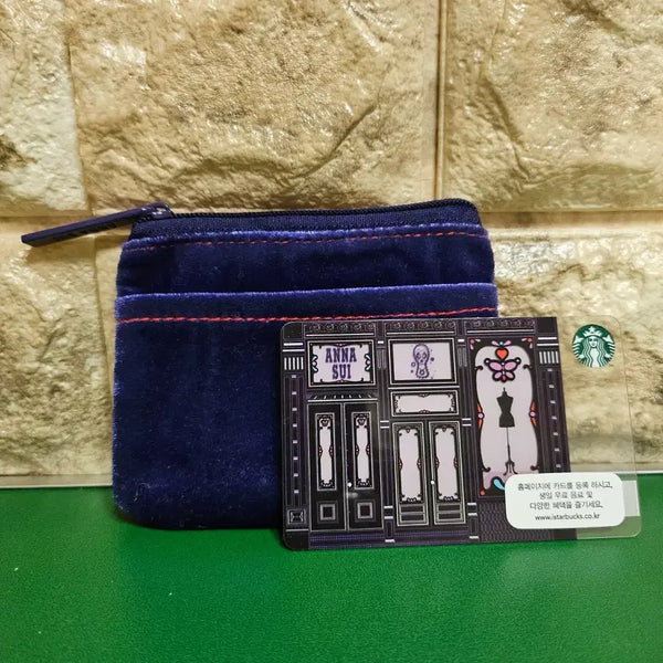 [BUNJANG] Starbucks Anna Sui Card with Pouch / 스타벅스 안나수이 카드(파우치 포함)