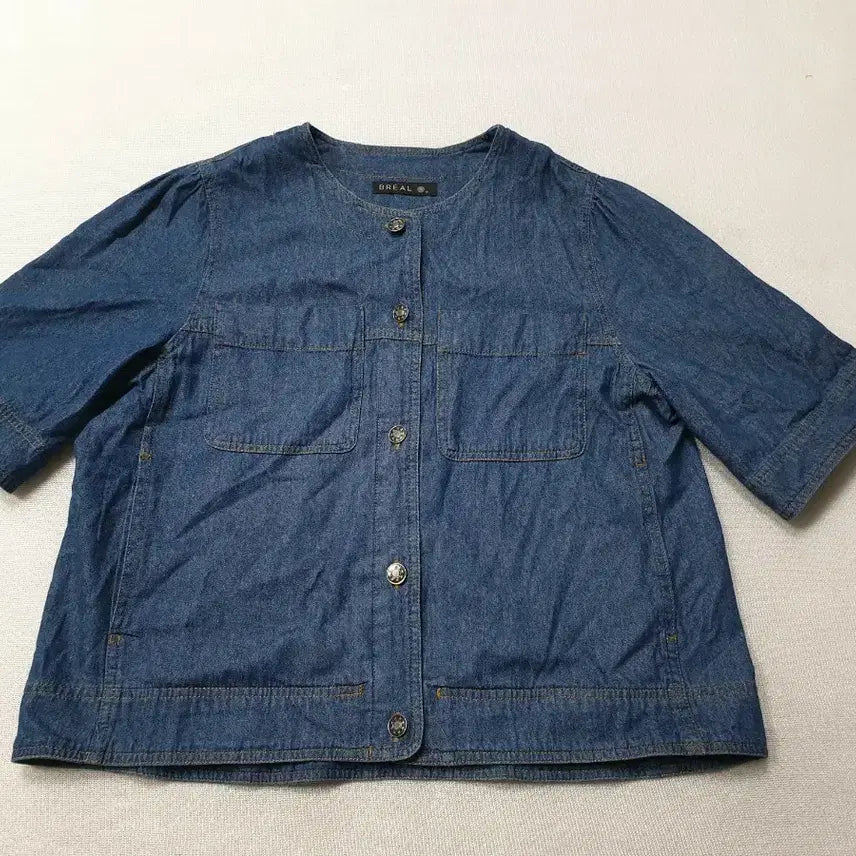 [BUNJANG] BREAL Denim Short-Sleeve Jacket / 브레알 BREAL 데님 반팔 자켓 77 여성95