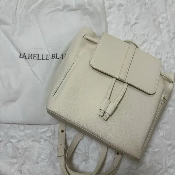 [BUNJANG] La Belle Blanc Ivory Backpack / 라벨르블랑 백팩 아이보리