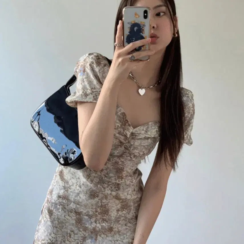 [BUNJANG] Lulu Seoul Margaret Puff Long Dress (Beige, S) - Sealed / (미개봉) 루루서울 마가렛 퍼프 롱드레스