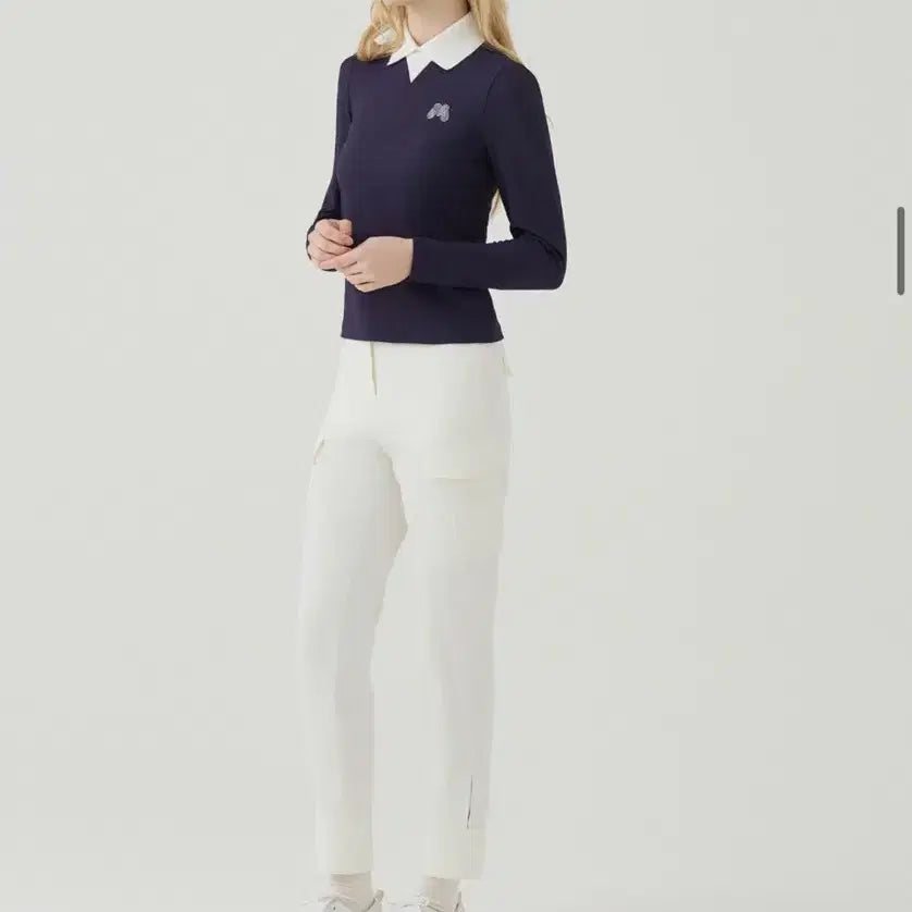[BUNJANG] Martin Golf Pocket Jogger Pants White 25 Women's / (새제품)마틴골프 포켓 조거 팬츠 화이트 25 여성골프바지