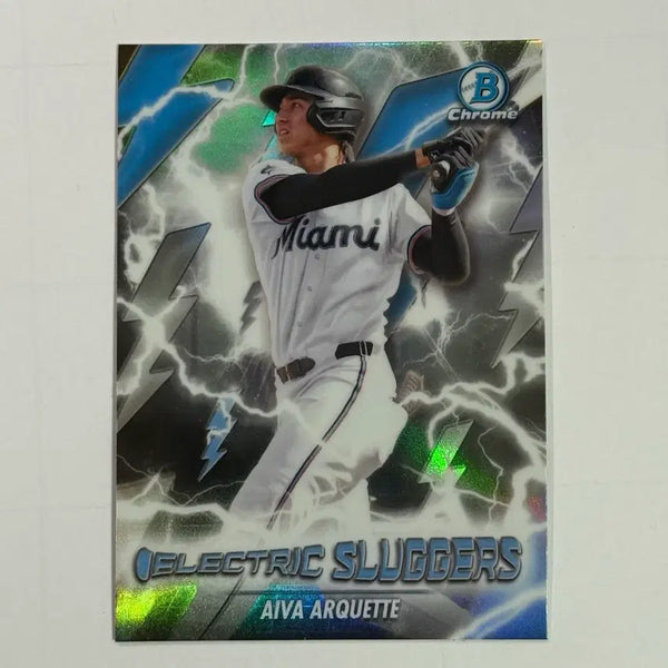 [BUNJANG] Miami Ivay Arquette Chrome Baseball Card / 마이애미 아이바 아케트 일렉트릭 바우만크롬 야구 카드