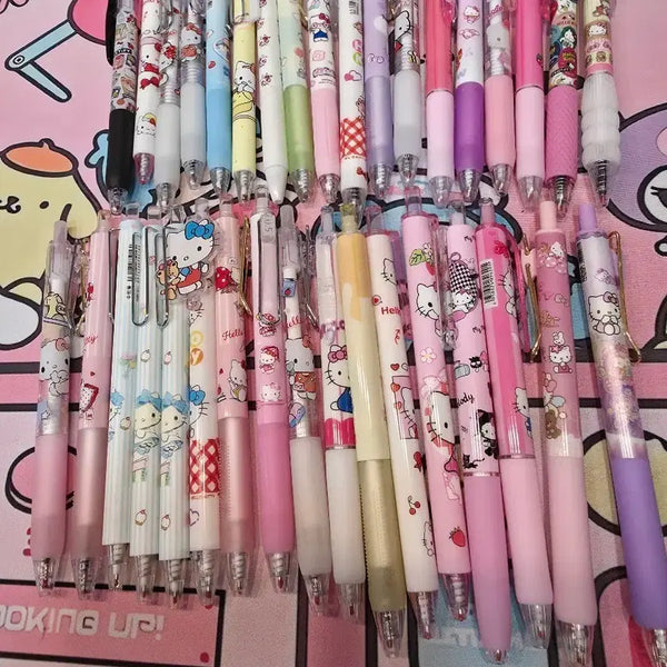 [BUNJANG] Assorted Character Pens, Mechanical Pencils, and Fountain Pens Bundle / 캐릭터볼펜 샤프 만년연필 다양한 캐릭터 일괄처분