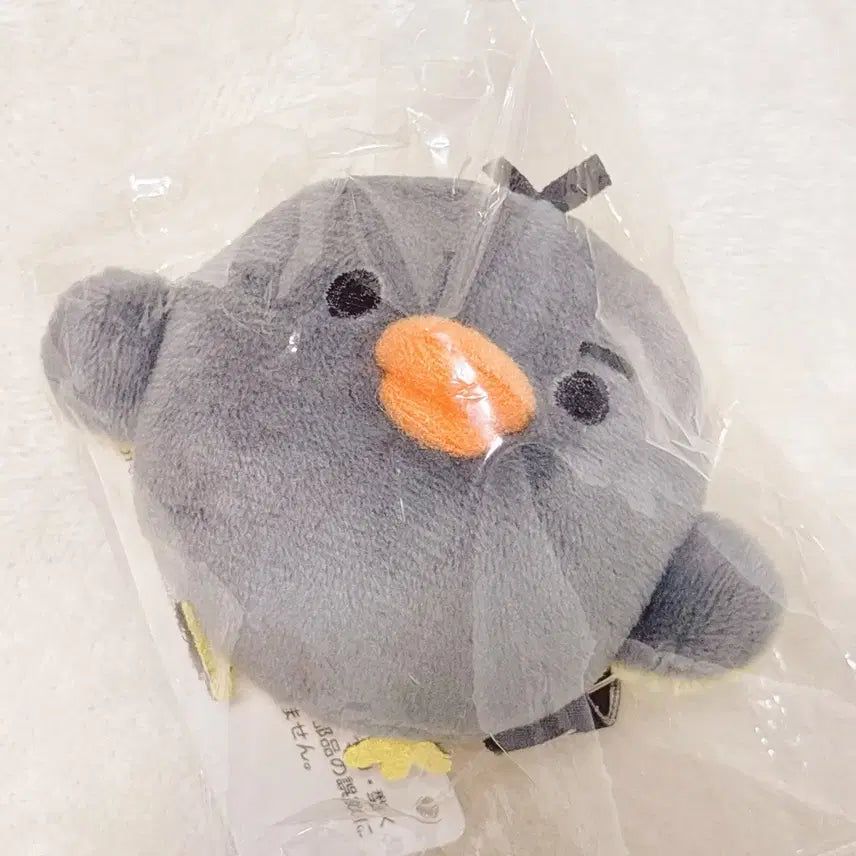 [BUNJANG] Rilakkuma Eyebrows Black Kiiroitori Double-Sided Mascot Plush Tenori / 리락쿠마 눈썹 블랙 키이로이토리 양면 마스코트 인형 테노리