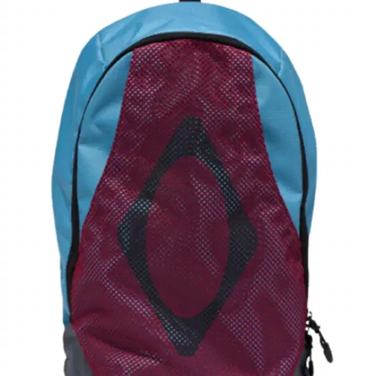 [BUNJANG] Mischief Rhombus Mesh Backpack Burgundy Blue / 미스치프 롬버스 메쉬 백팩 버건디 블루