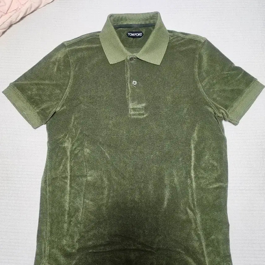 [BUNJANG] Tom Ford Toweling Terry Cotton Polo Shirt Size 50 / 톰포드 타월링 테리코튼 카라티 50
