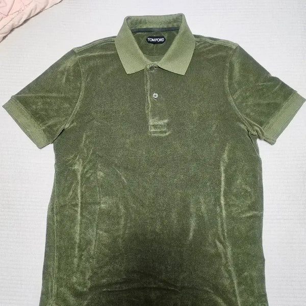 [BUNJANG] Tom Ford Toweling Terry Cotton Polo Shirt Size 50 / 톰포드 타월링 테리코튼 카라티 50